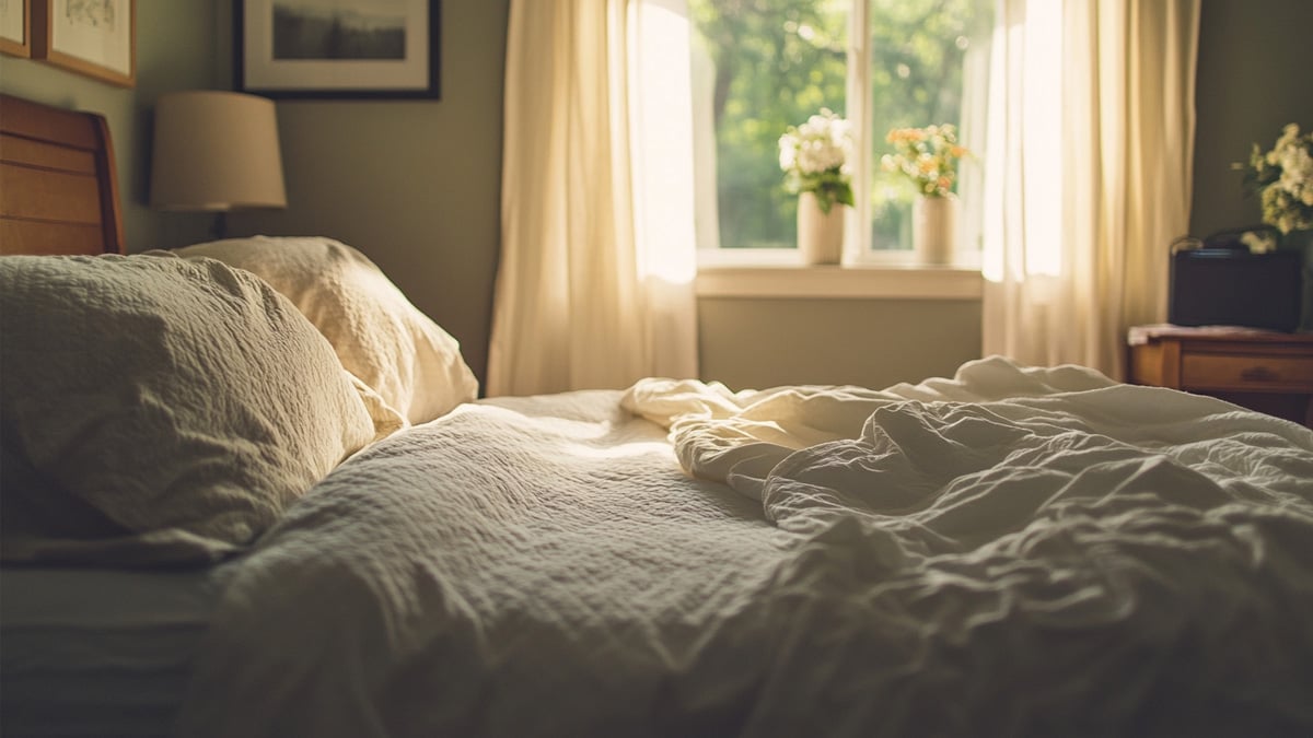 Draps dans une machine à laver