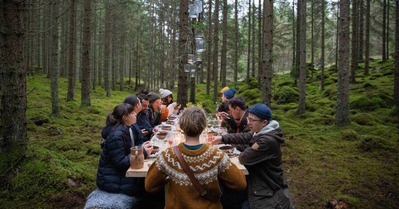 Préparer un repas de chef étoilé avec des ingrédients trouvés dans la nature, c'est possible en Suède !