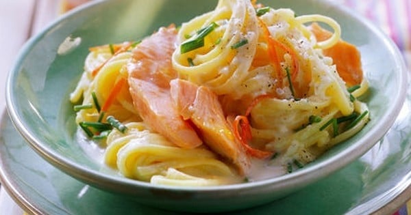 Linguines au saumon et à la sauce citron : le plat qui va vous régaler !