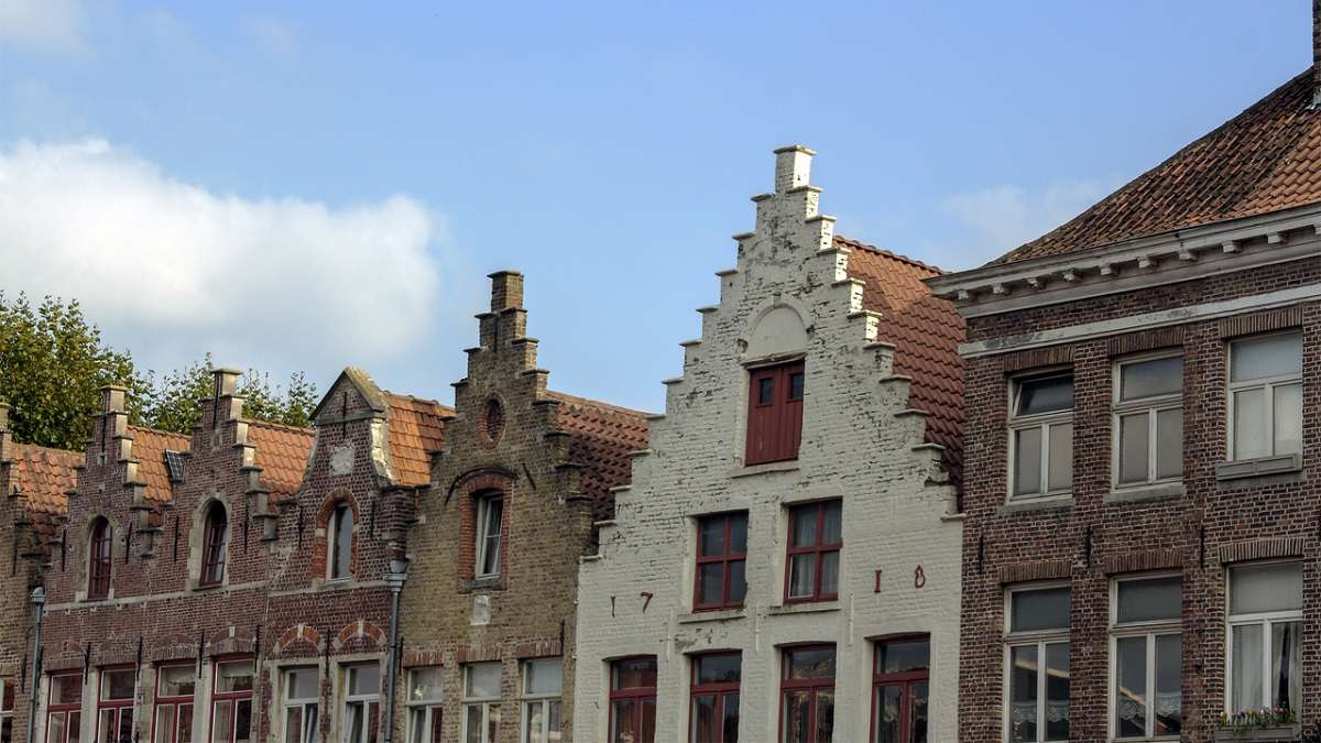 façades de maisons en Belgique