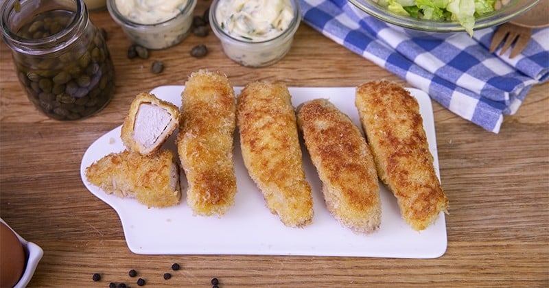 Craquez pour les croustillants filets de lapin panés avec une onctueuse sauce tartare !