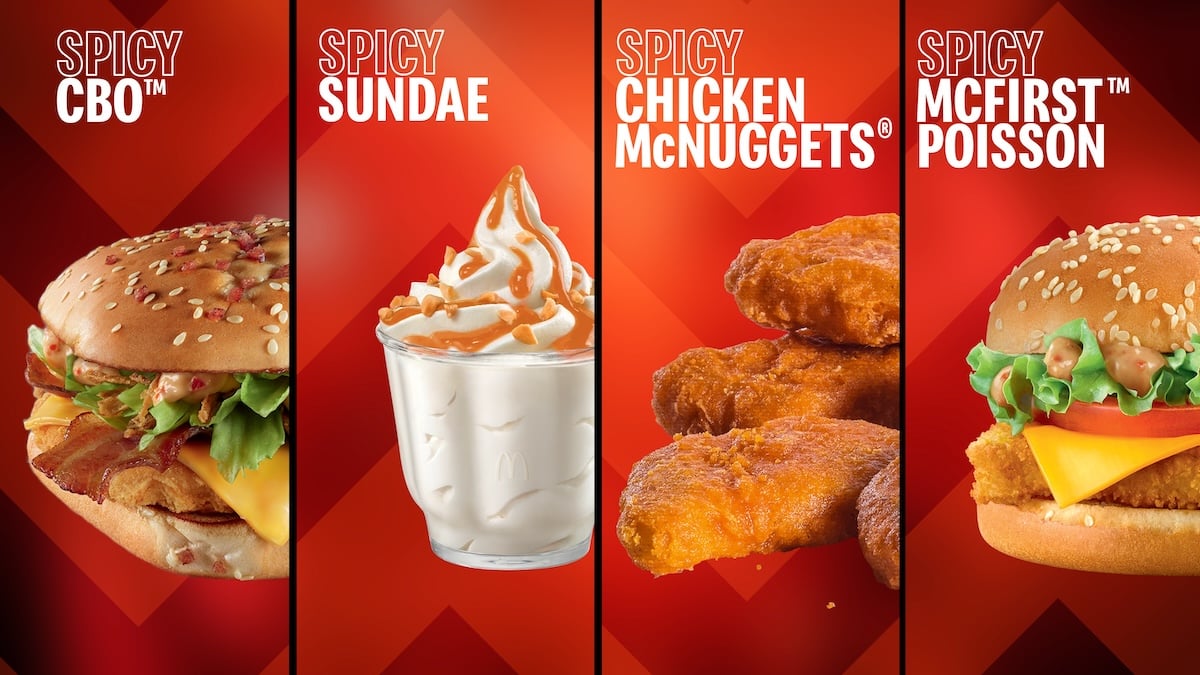 McDonald's fait grimper la température avec sa nouvelle gamme Crazy Spicy !