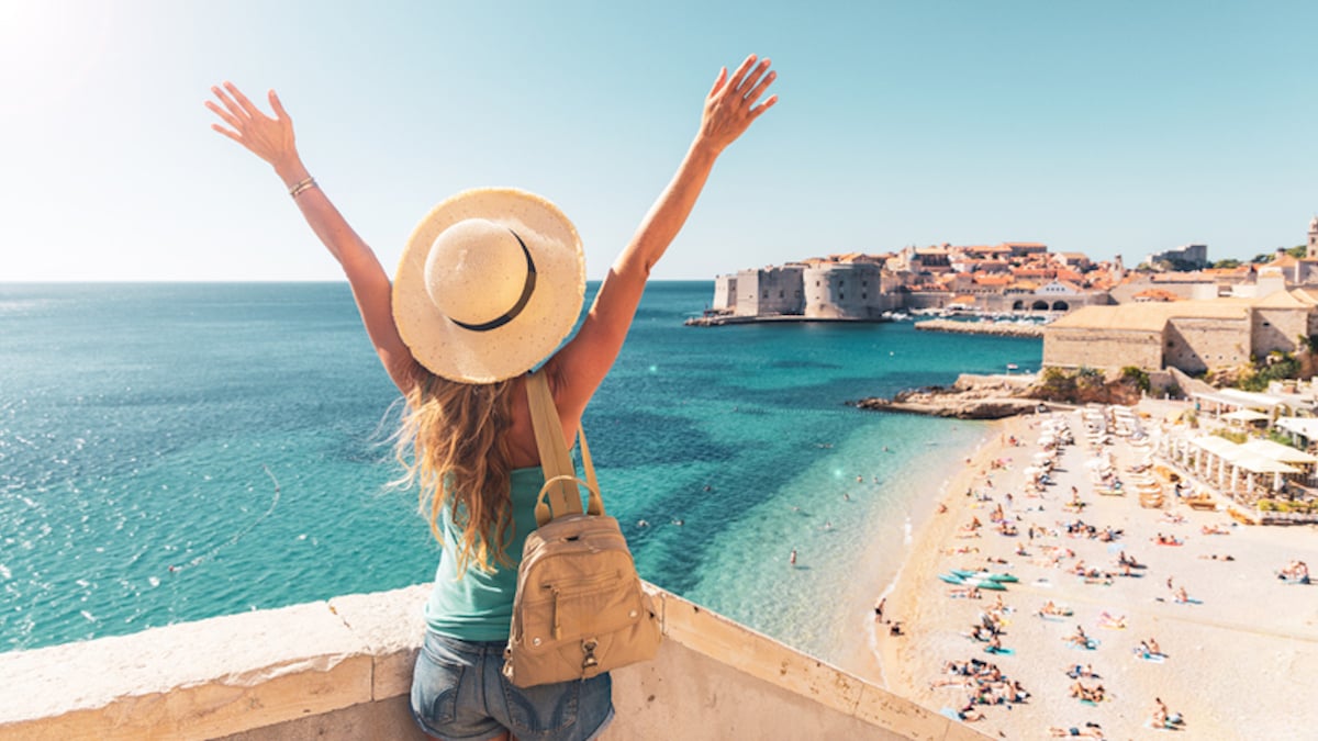 Une touriste à Dubrovnik