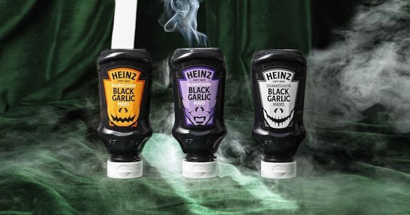 Heinz lance une mayonnaise à l'ail noir pour Halloween (et même les vampires ne pourront pas y résister...)