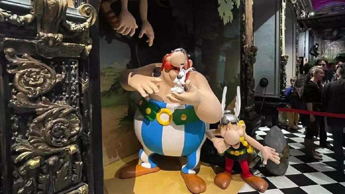 Astérix, Obélix et Idéfix ont fait leur entrée au musée Grévin