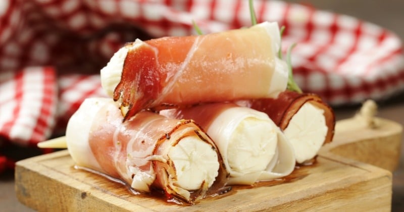 Involitini, spécialité italienne au jambon roulé garni de fromage