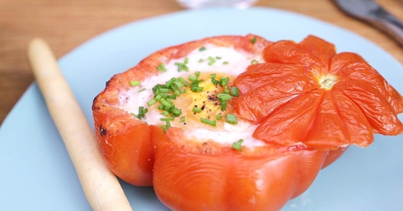 Originales, ces tomates farcies façon œufs cocotte d'Elle à Table ! 