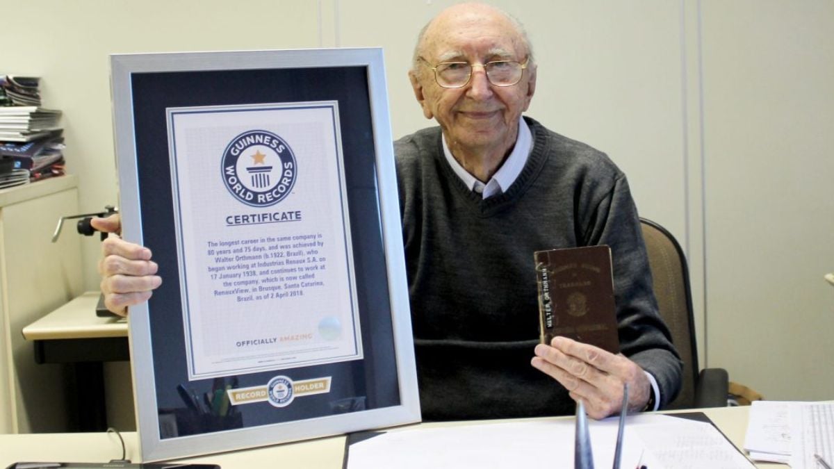 Il a travaillé pendant 86 ans dans la même entreprise, cet homme prend enfin sa retraite à... 100 ans