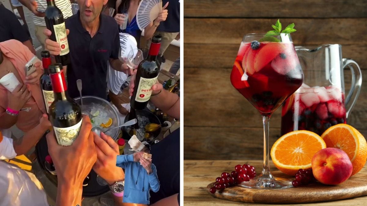 Des clients d'un bar utilisent du vin Petrus pour faire de la sangria