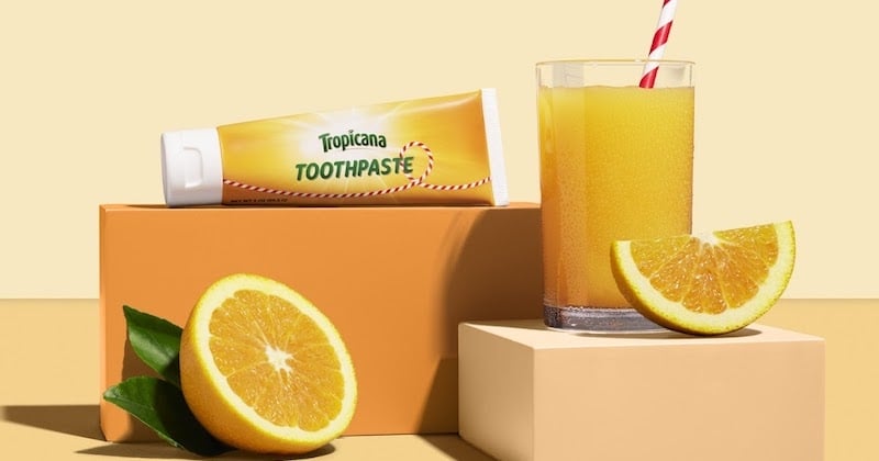 Tropicana lance son dentifrice au... jus d'orange !