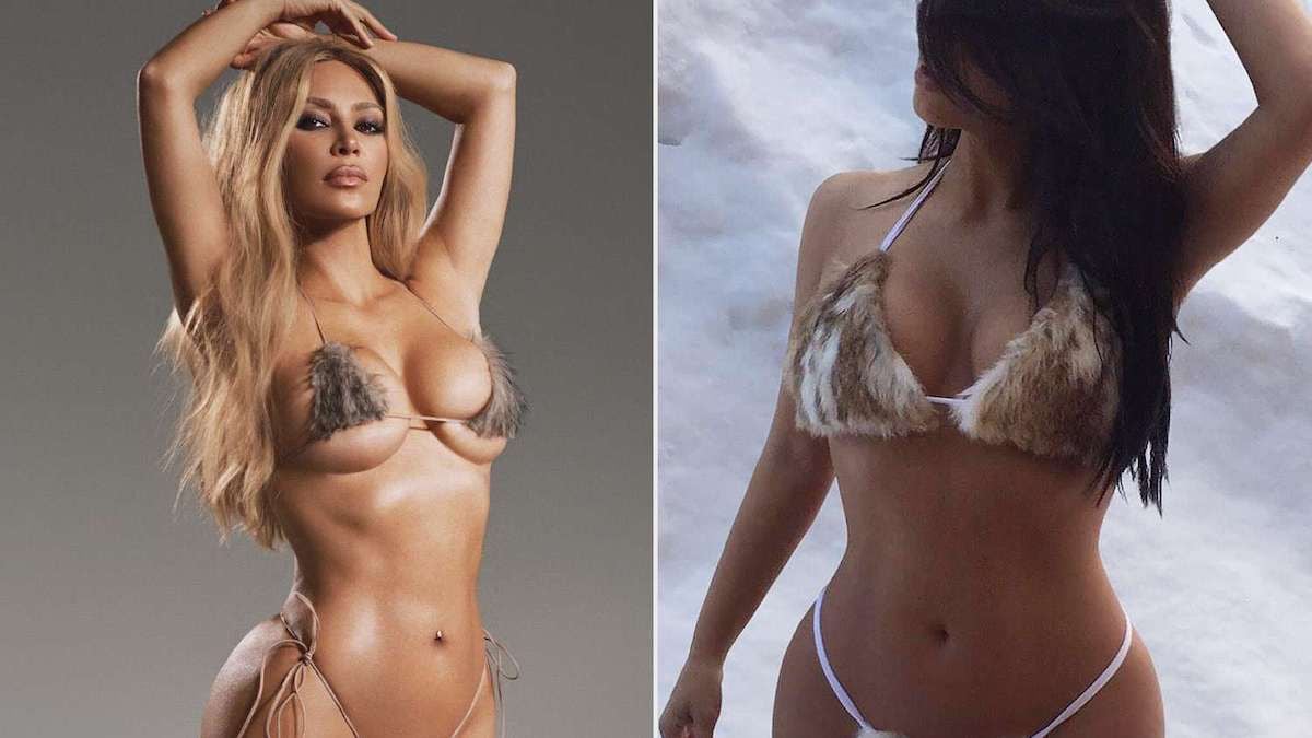 “Est-ce qu'on peut arrêter de se raser ?” : le bikini en fourrure de Kim Kardashian moqué sur les réseaux sociaux