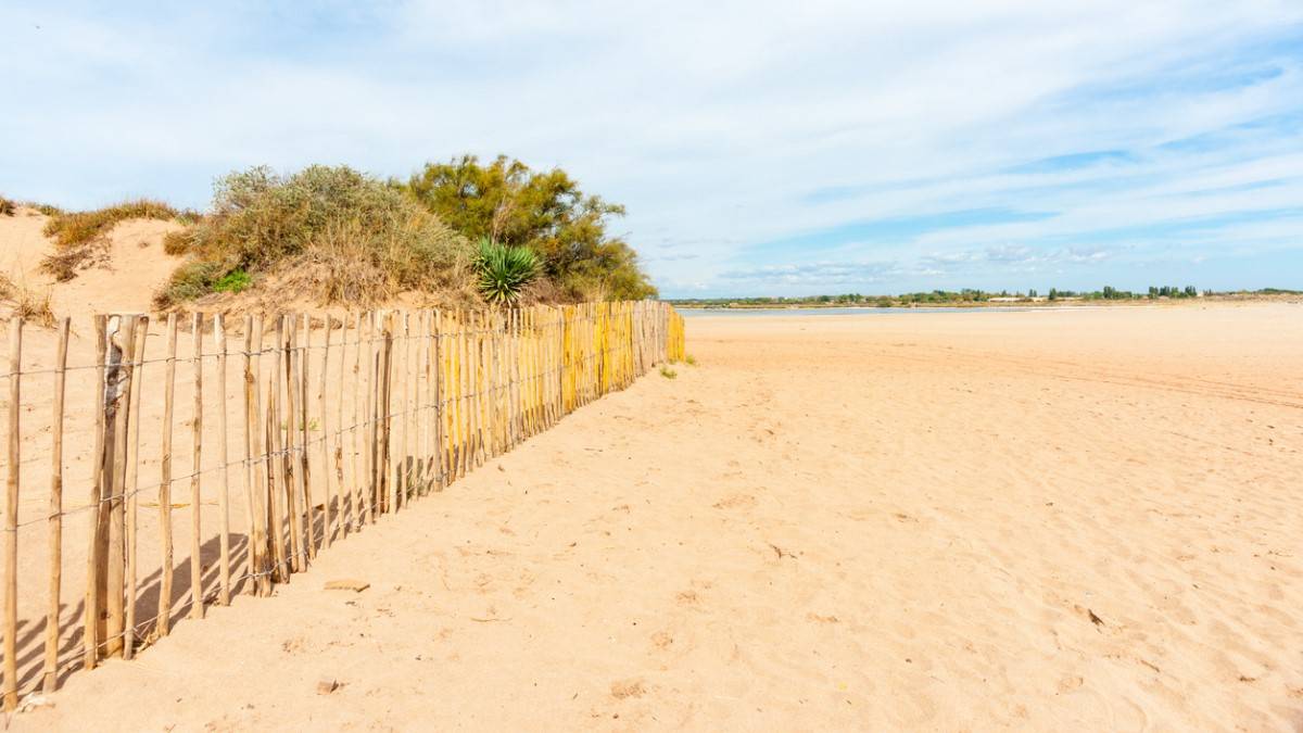 La plage de Valras