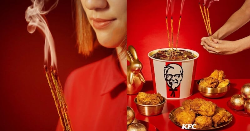 KFC lance des bâtons d'encens au parfum de... poulet frit !