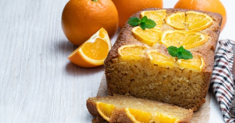 Gâteau de semoule à l'orange et au gingembre