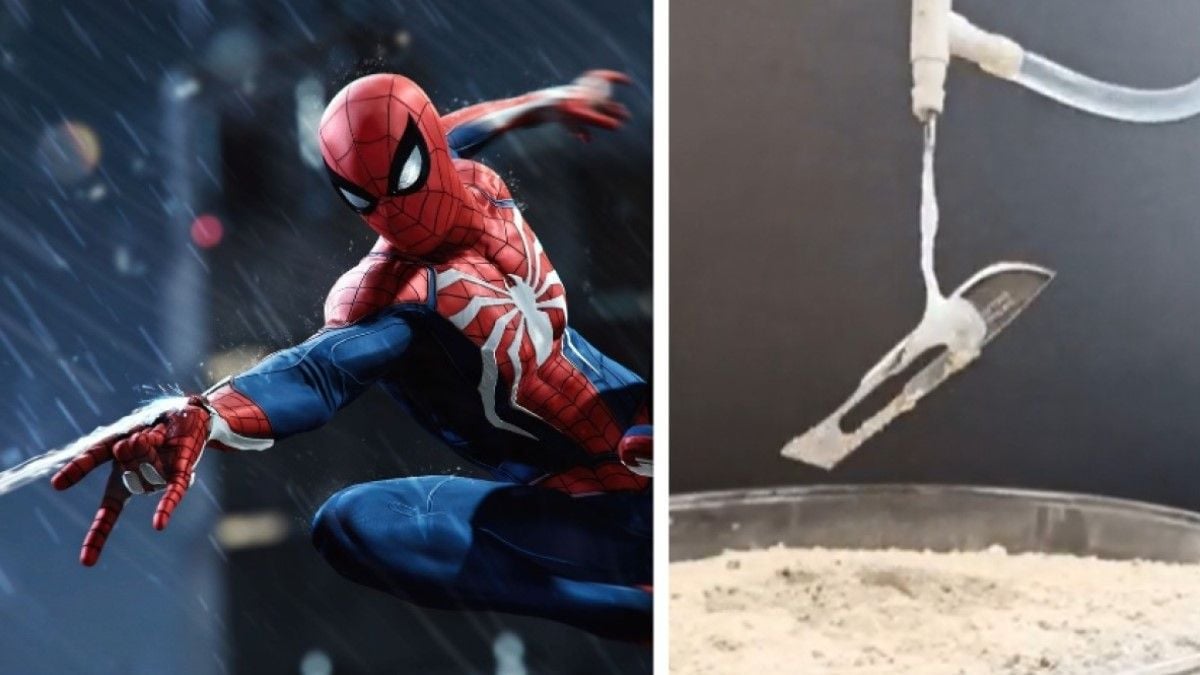 Il est désormais possible de projeter des toiles d'araignées dans les airs pour attraper des objets comme Spider-Man