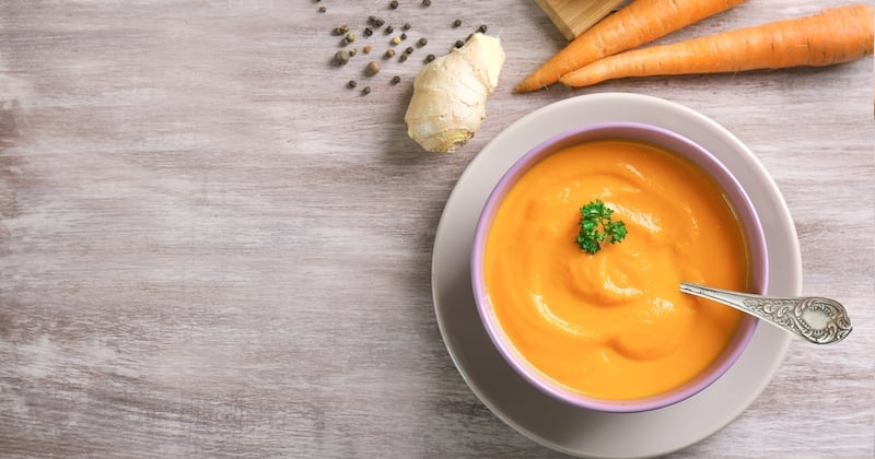 Soupe détox aux carottes gingembre