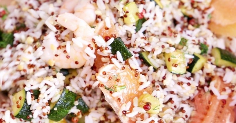Salade de riz et quinoa