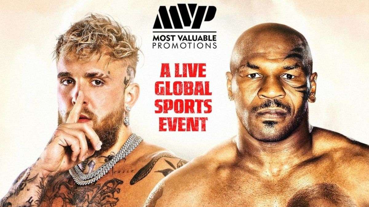 poster du combat opposant Jake Paul à Mike Tyson