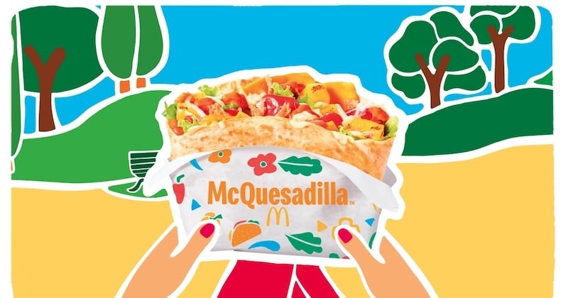 McDonald's propose la McQuesadilla, une nouvelle recette végétarienne au fromage fondu en édition limitée !