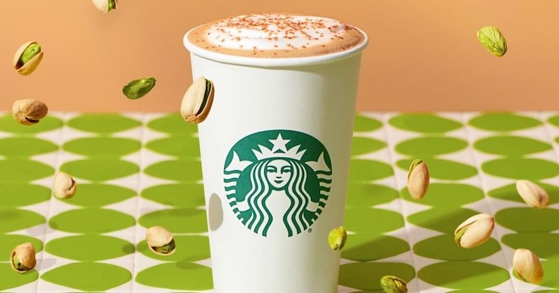 Starbucks remet à la carte son latte aux pistaches ultra-gourmand !