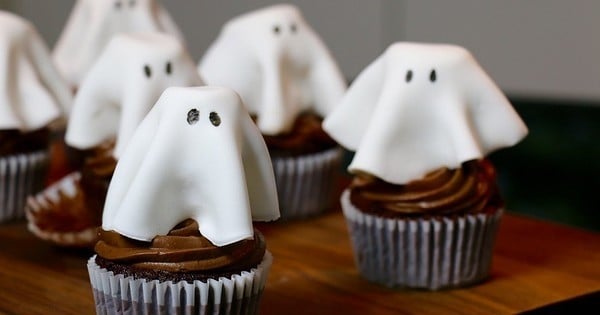 Cupcakes fantômes, halloween