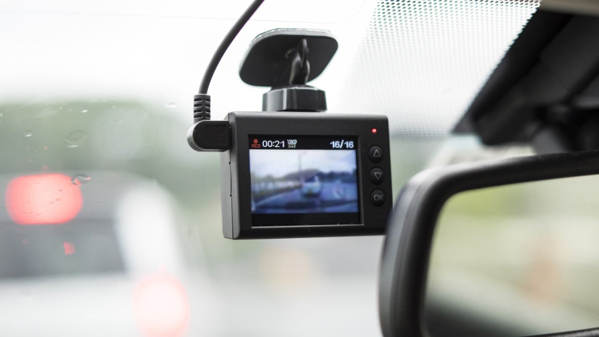 Une caméra embarquée dans une voiture