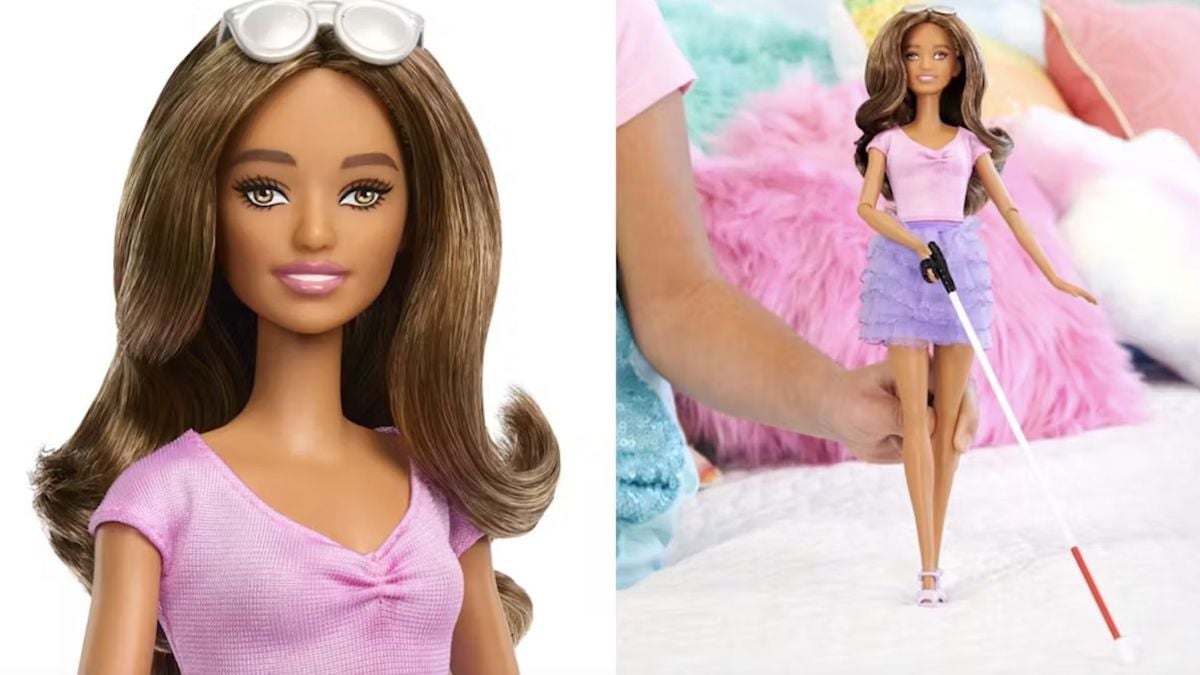 Mattel dévoile sa première Barbie aveugle, dotée d’une canne et de lunettes de soleil
