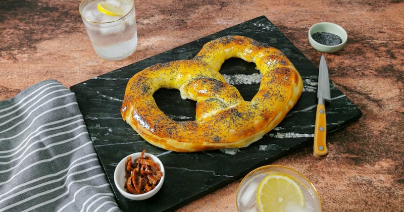 Bretzel à la mozzarella