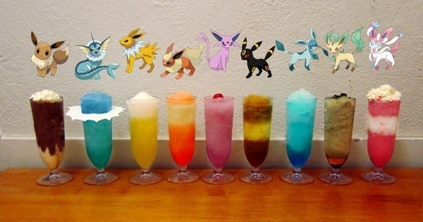 Les amoureux des Pokémon seront ravis : découvrez de délicieux cocktails inspirés de Pikachu, Salamèche et des évolutions d'Evoli 