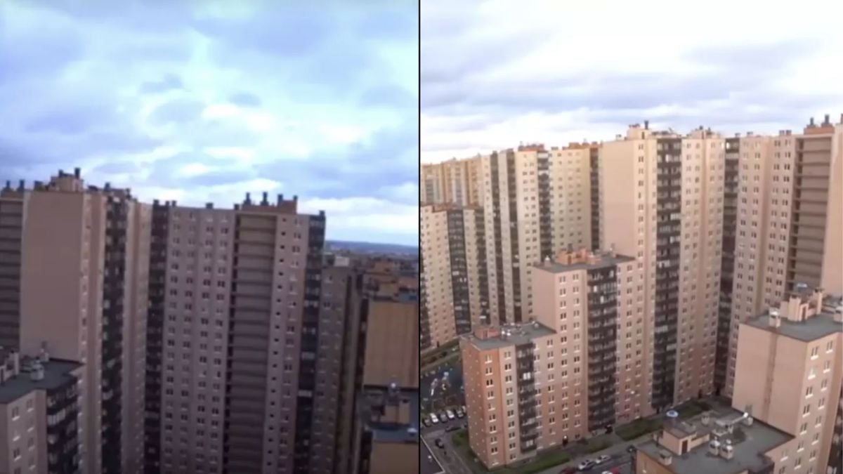 Un immeuble gigantesque à Saint-Pétersbourg, en Russie