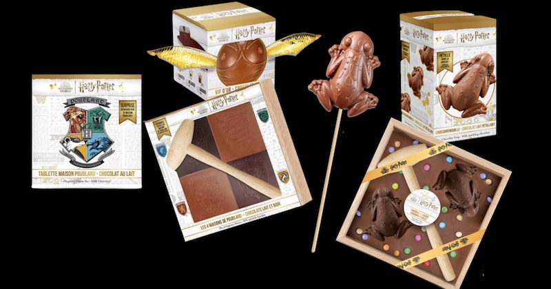 Chocogrenouilles, Vifs d'Or aux guimauves... Découvrez la collection chocolatée inspirée du monde de Harry Potter !