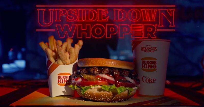 Burger King lance «l'Upside Down Whopper» pour fêter la nouvelle saison de Stranger Things