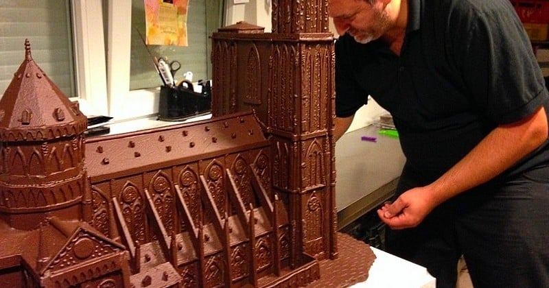 Un pâtissier reproduit la Cathédrale de Strasbourg tout en chocolat  !