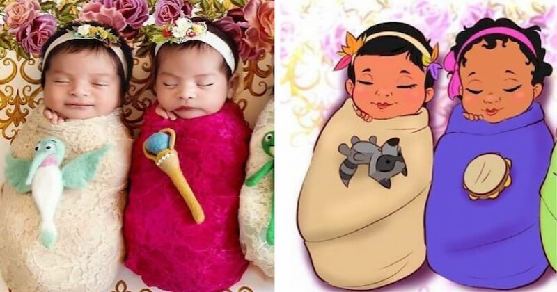 Disney : cet artiste s'inspire de photos pour redessiner des bébés