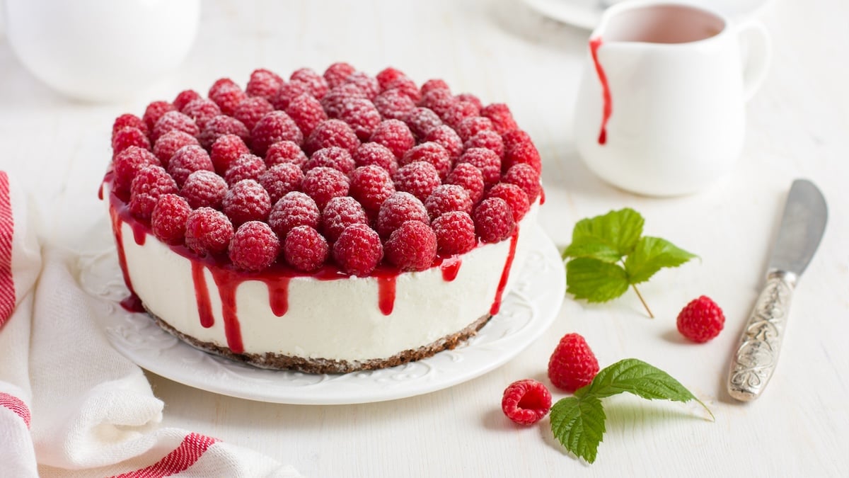 cheesecake aux framboises