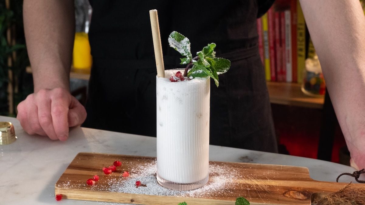 Mojito de Noël à la noix de coco