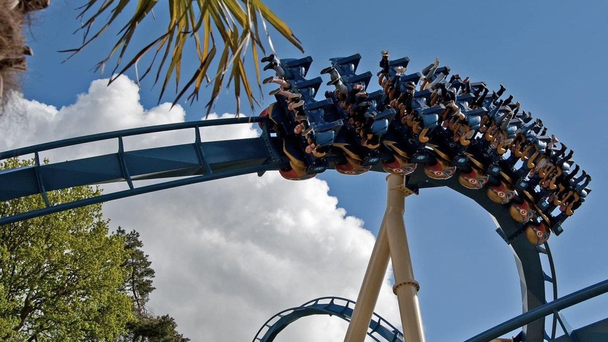 Une attraction du parc Astérix