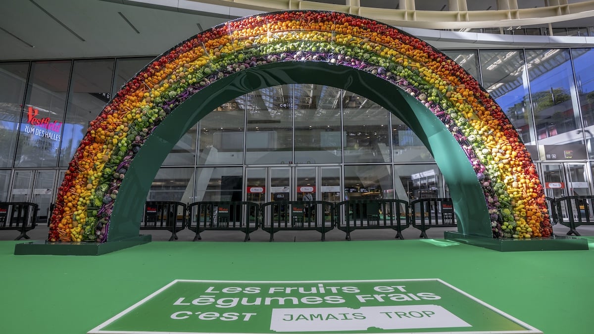 L'Arche des Fiertés : le record du monde de la plus grande arche en fruits et légumes frais du monde a été battu !
