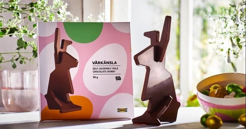 IKEA lance le lapin en chocolat à construire soi-même pour Pâques !