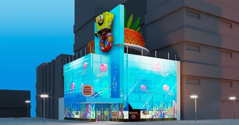 Burger King transforme ses restaurants en «Crabe Croustillant» comme dans Bob l'éponge !