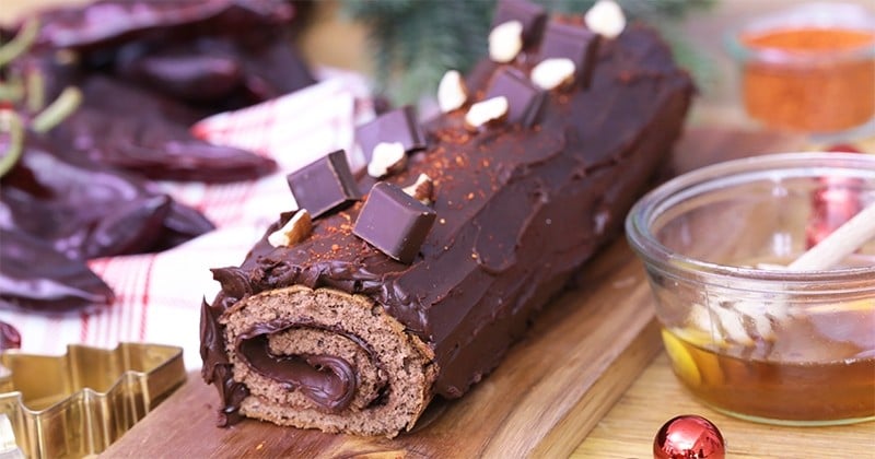 Sublimez vos fêtes de fin d'année grâce à la bûche au chocolat et au piment d'Espelette !