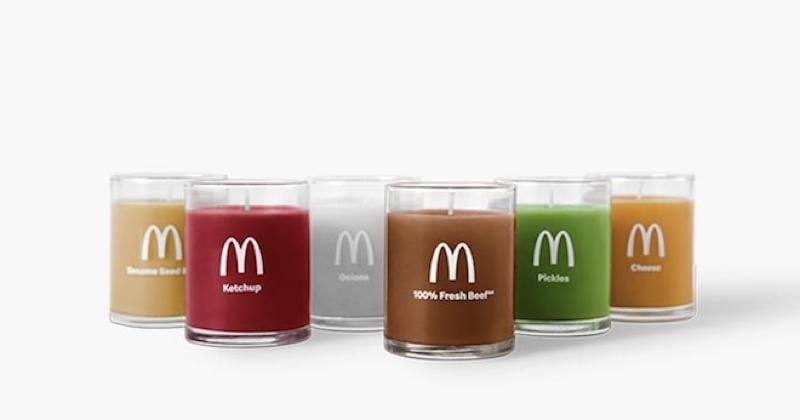 Mcdonald's a créé des bougies qui sentent le burger !