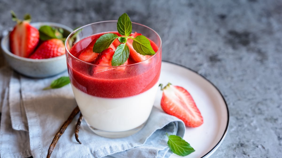 Panna cotta sans gélatine