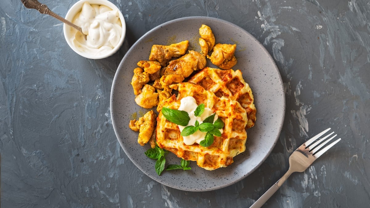 Gaufres de pommes de terre au fromage