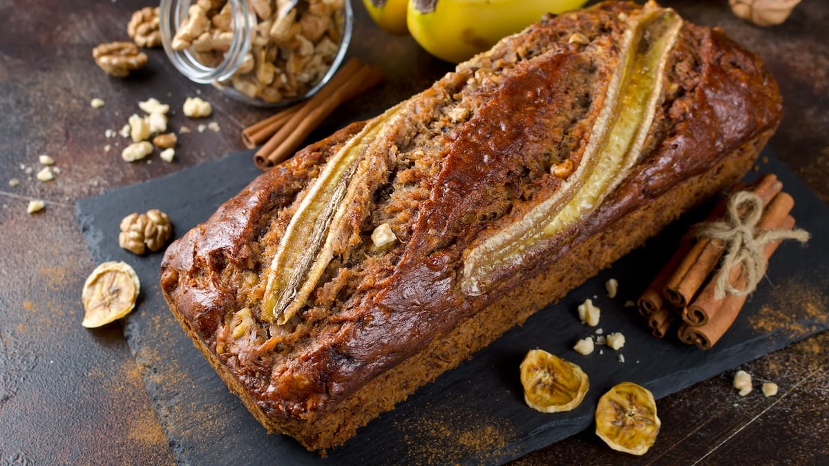 La recette de ce banana bread healthy est très rapide et facile...