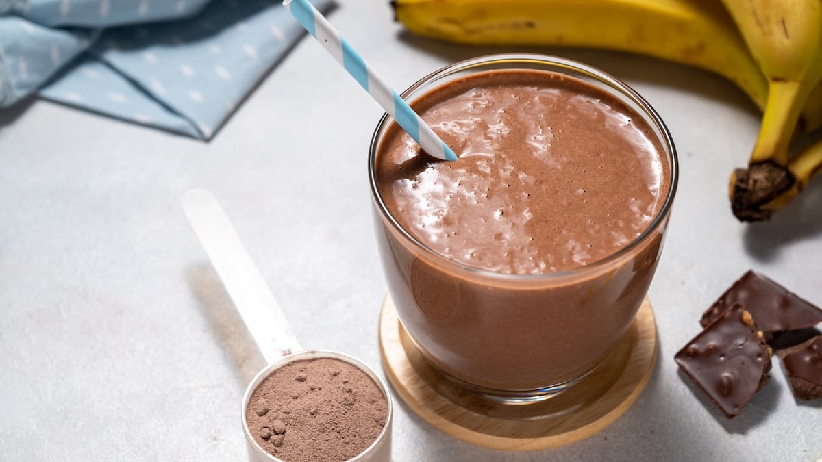 Crème au chocolat et à la banane