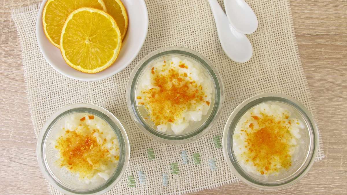 Riz au lait à l'orange