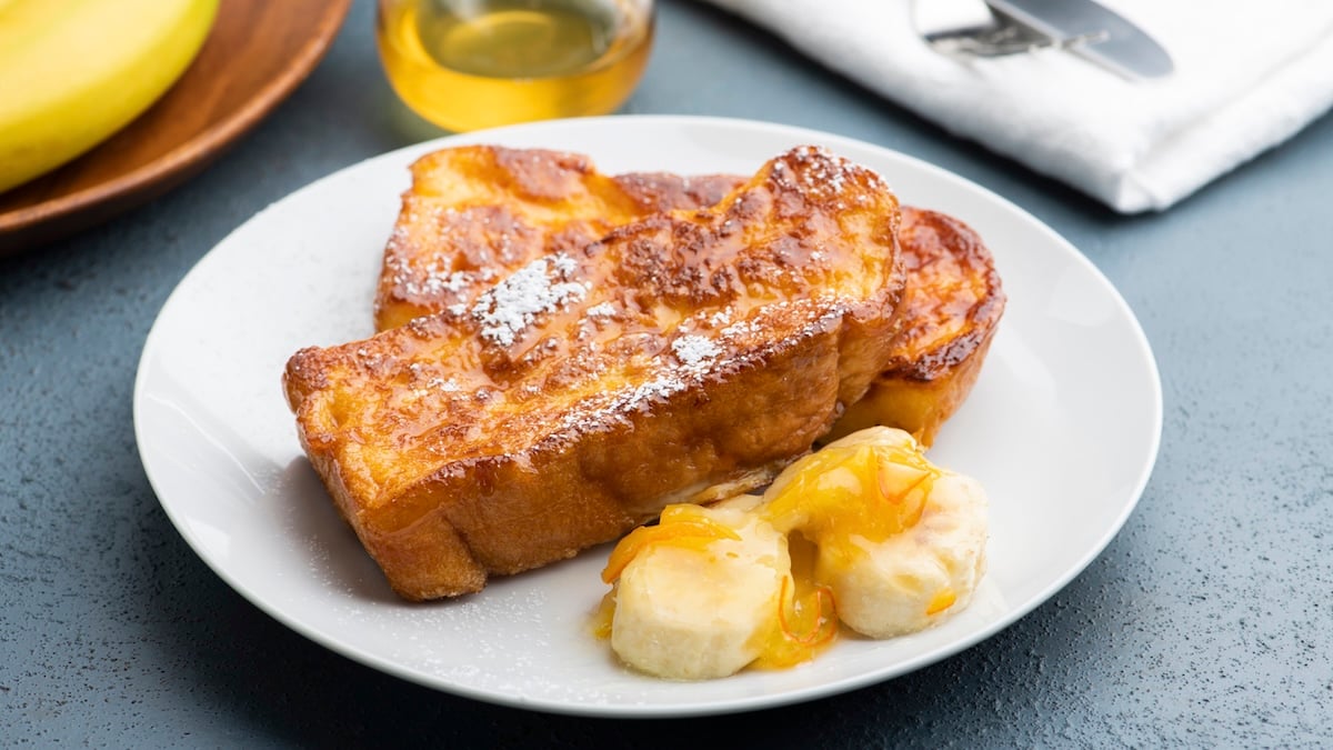 Brioche perdue au caramel beurre salé