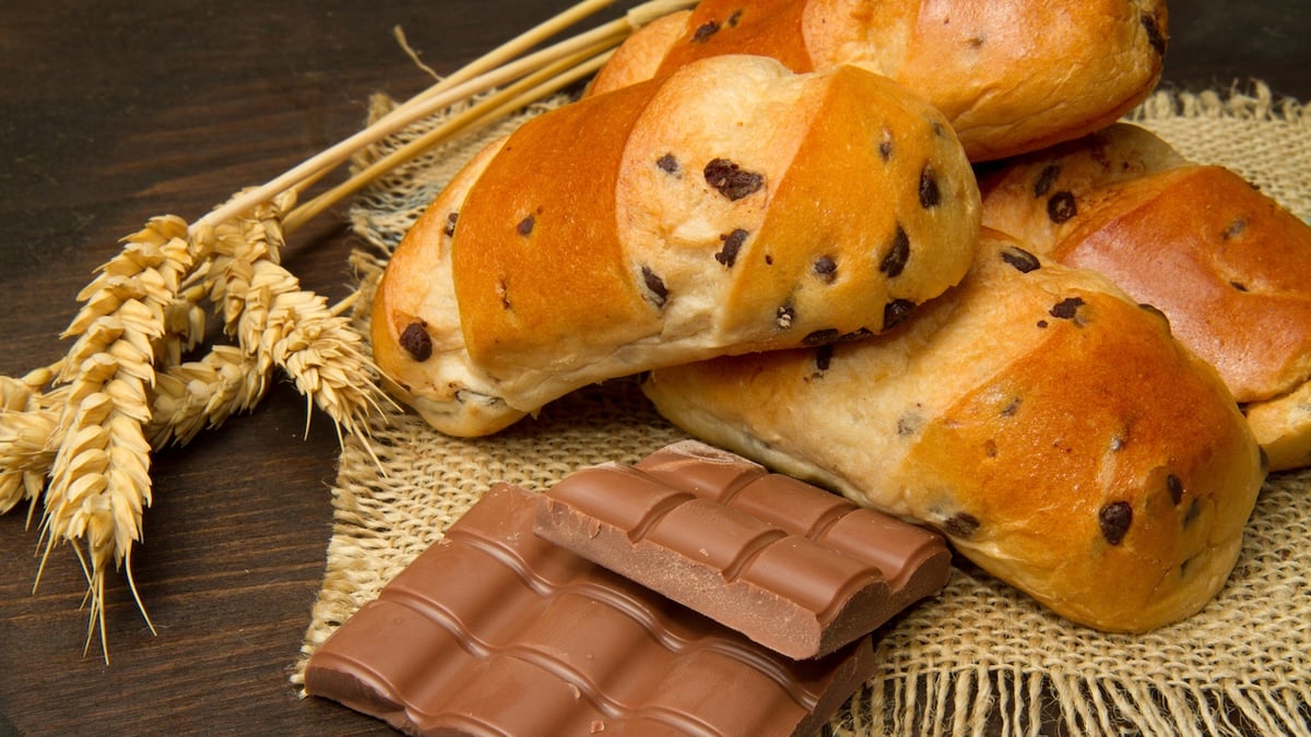 Pain au lait aux pépites de chcocolat