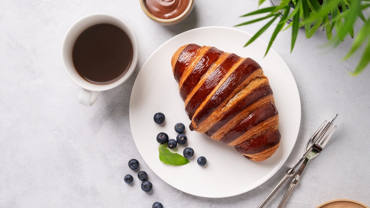 Croissant marbré à la pâte à tartiner